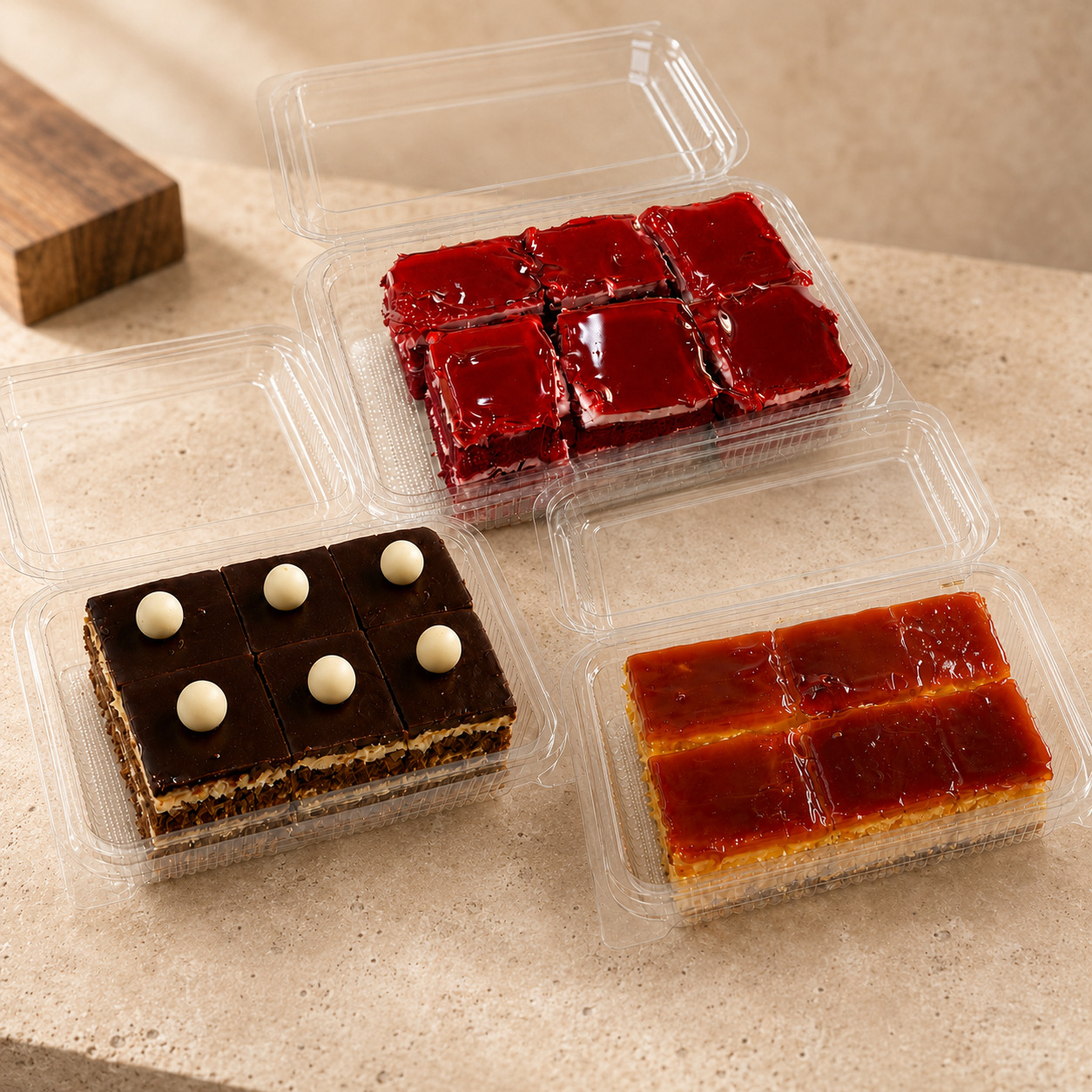 Karışık Frambuaz & Karamel & Bitter Portakallı Marki Mini Kek (18 Adet) (480 Gr)