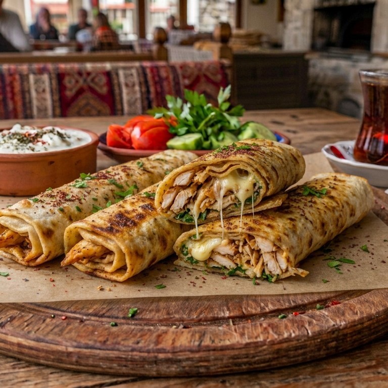 Tavuklu Kaşarlı Sıkma