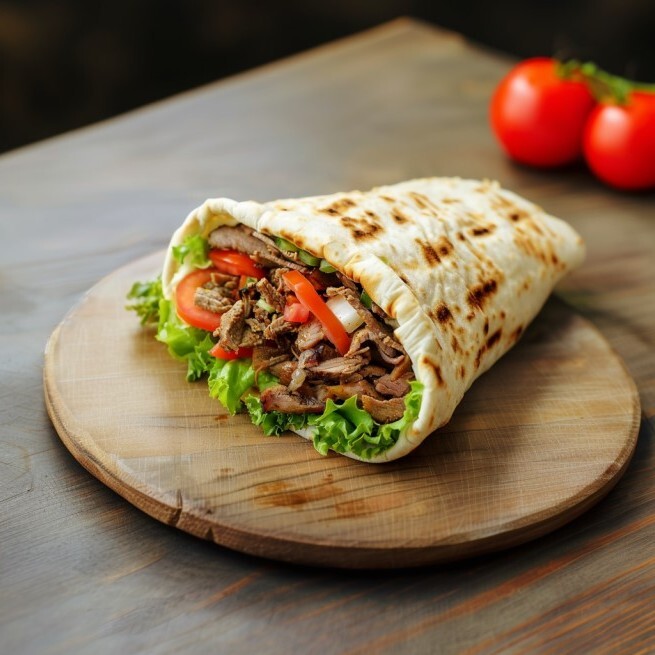 Dürüm Et Döner + Coca-Cola (33 cl.)