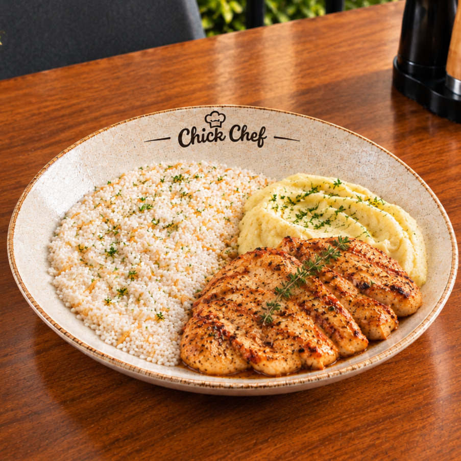 Chef'in Mutfağından Izgara Tavuk (Püreli) + Pilav