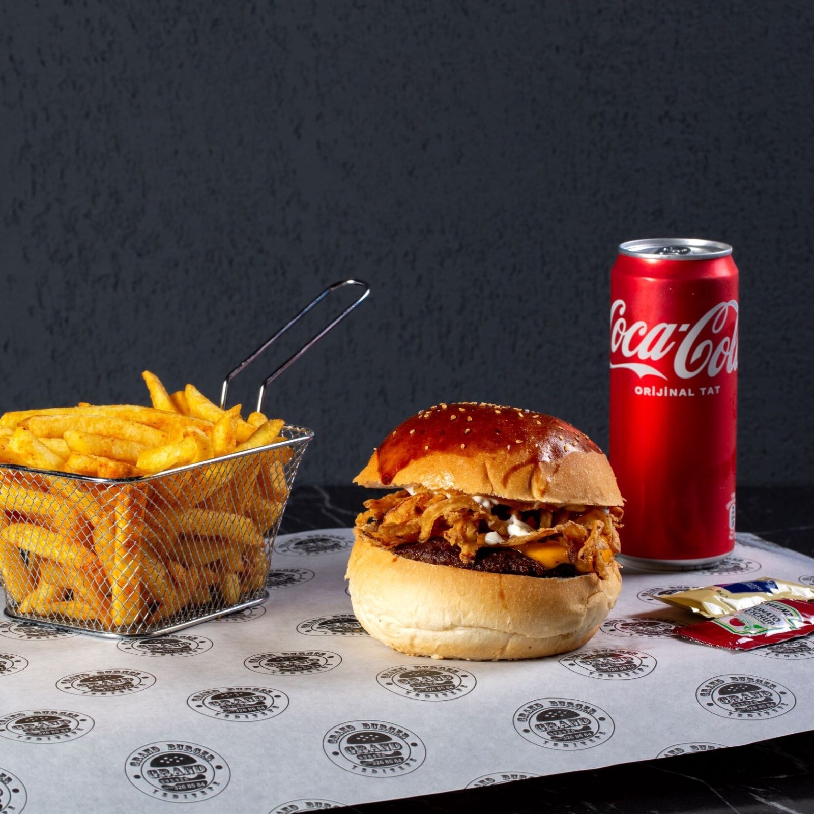 The Flame Burger Menü