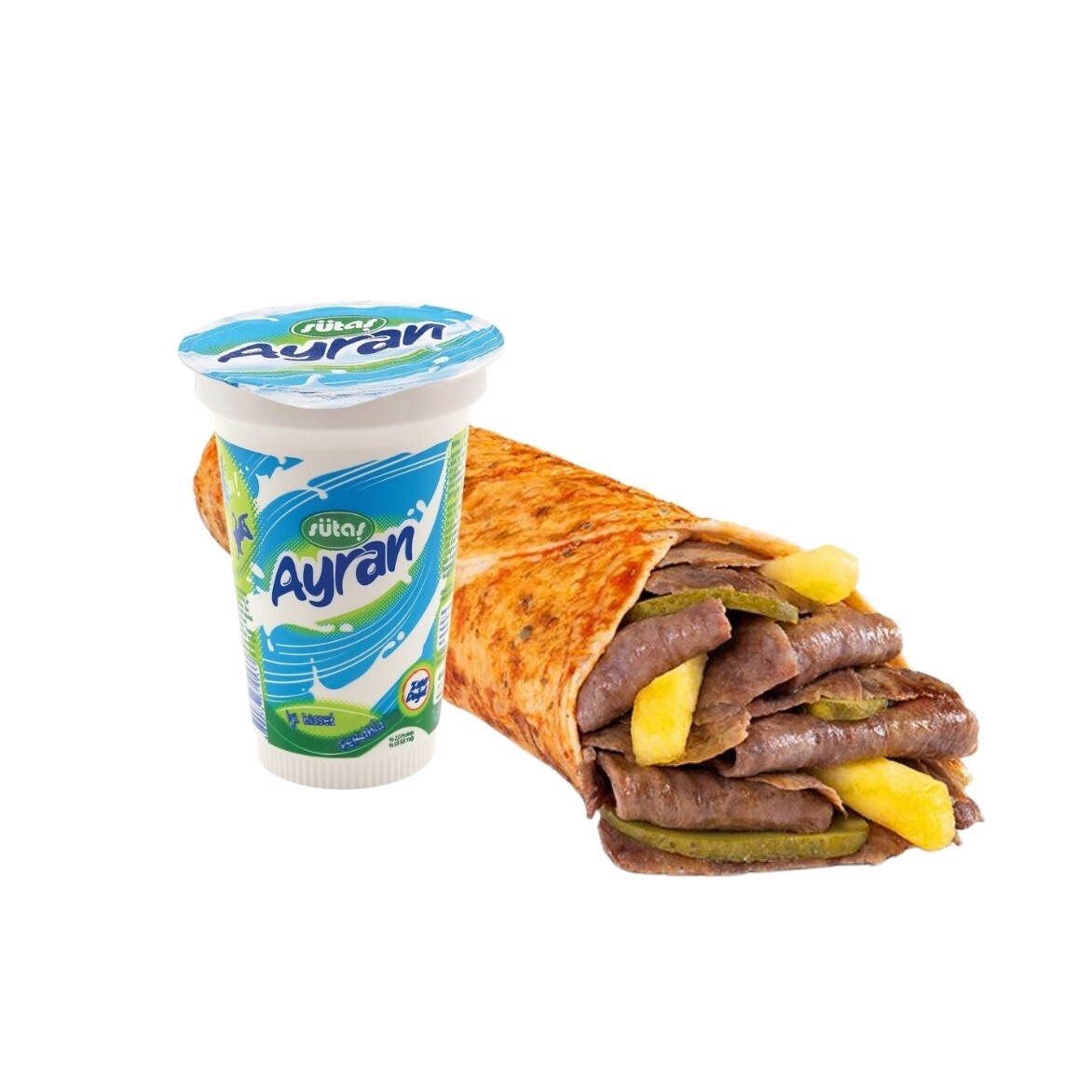 Ekonomik Et Döner Dürüm Menü (X)