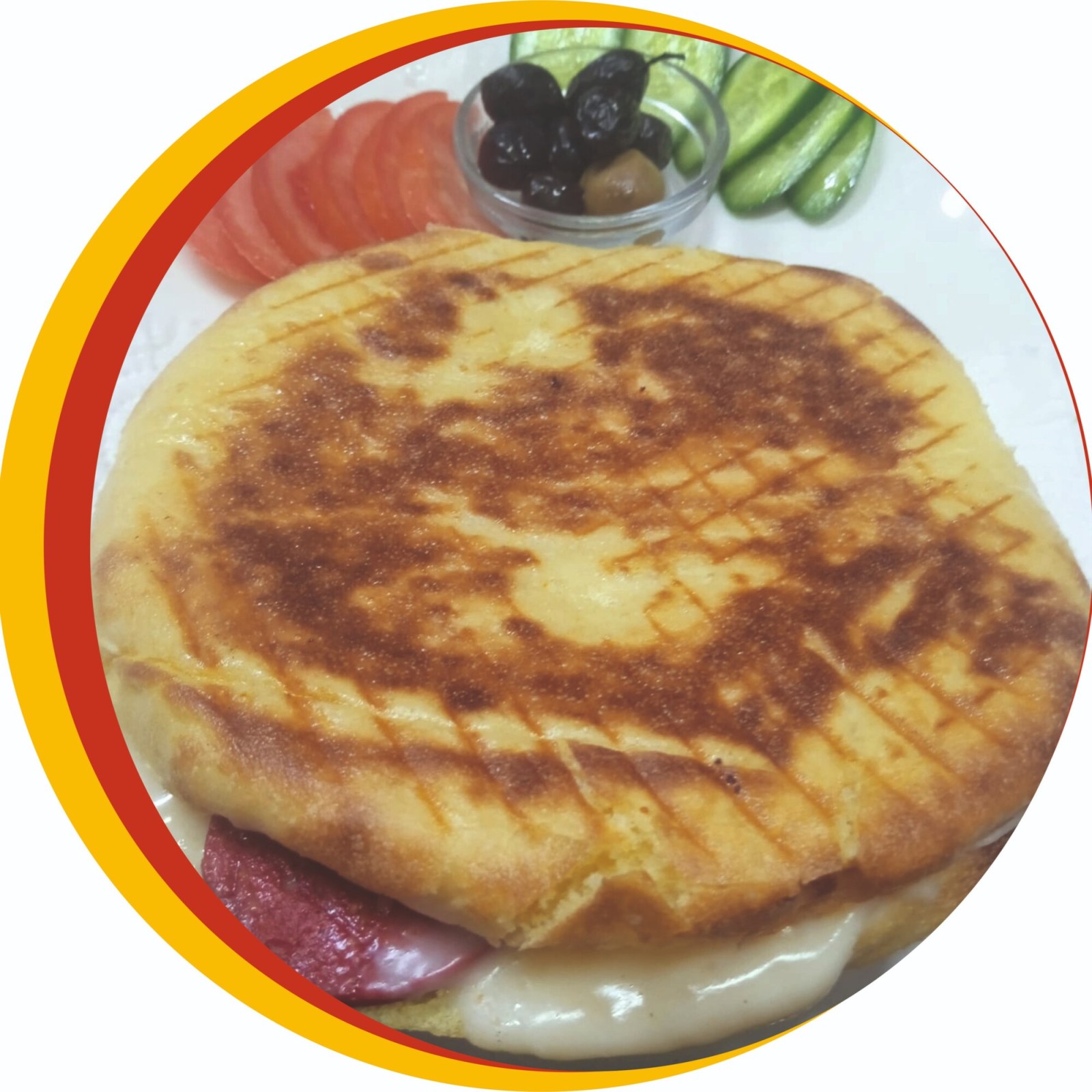 Bazlama Karışık Tost