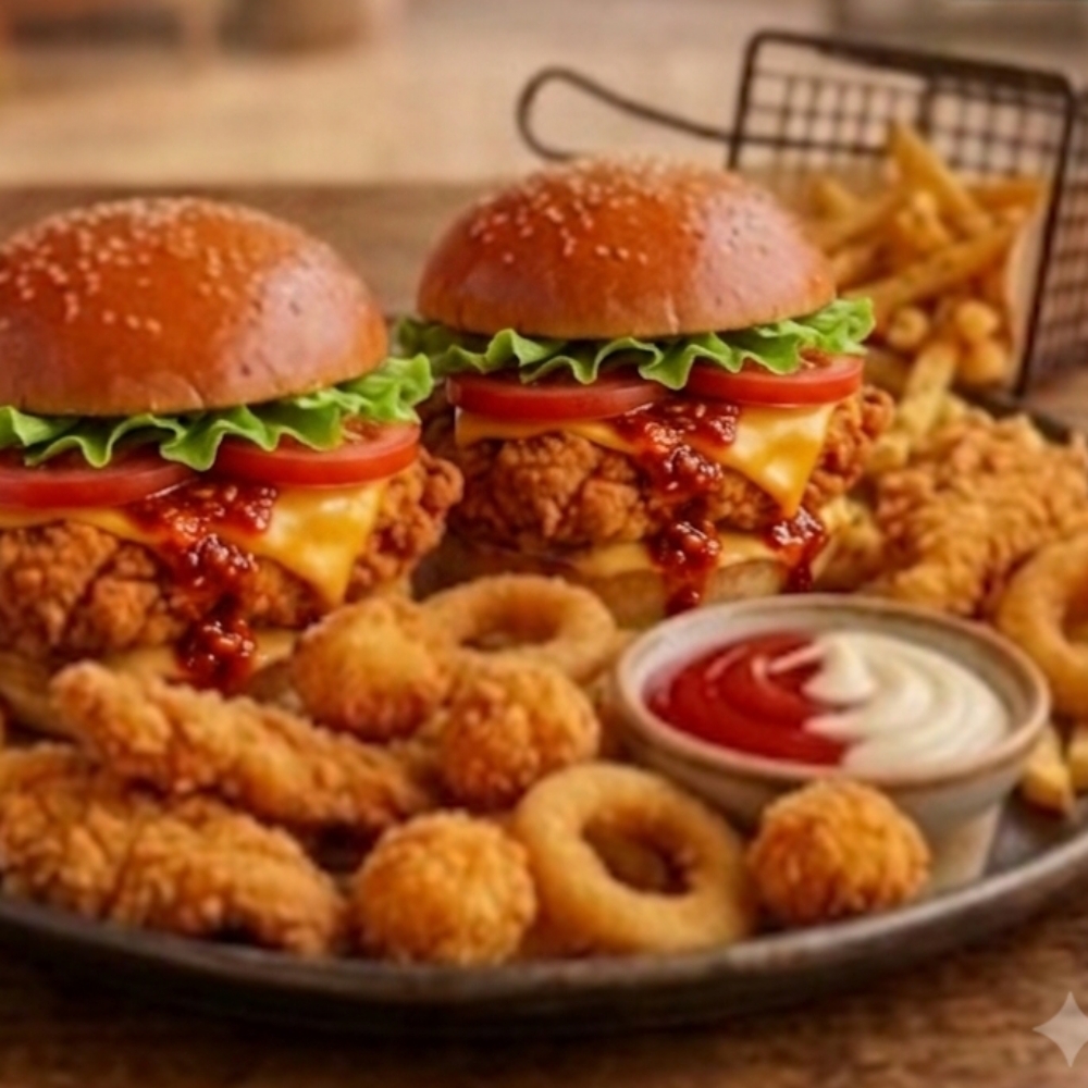 Kamikaze Plus Burger(2 kişilik )