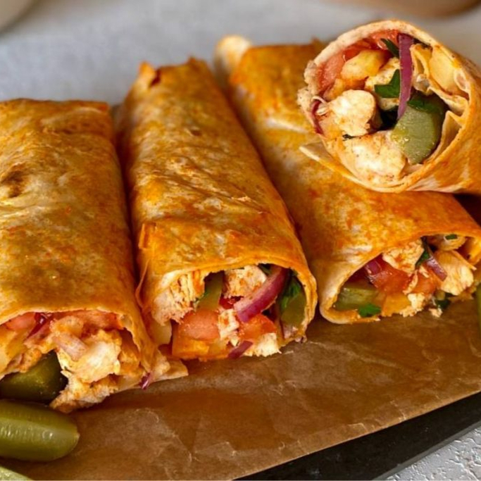 Tavuk Tantuni Lavaş (120 gr. Tavuk)