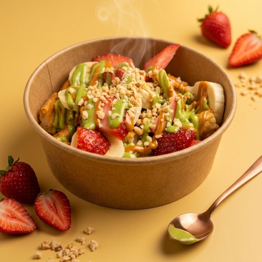 Altın Karamel Küçük Bowl Waffle
