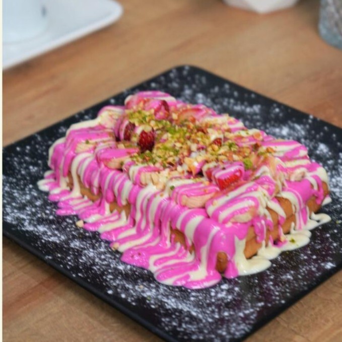Frambuaz Waffle (Büyük Boy)
