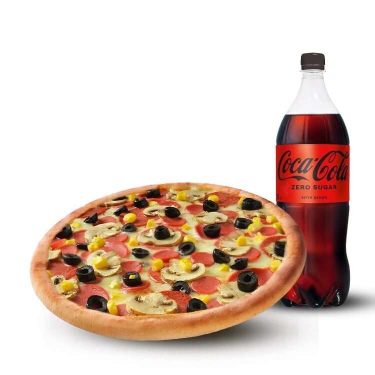 Büyük Boy Special Pizza + Litrelik İçecek