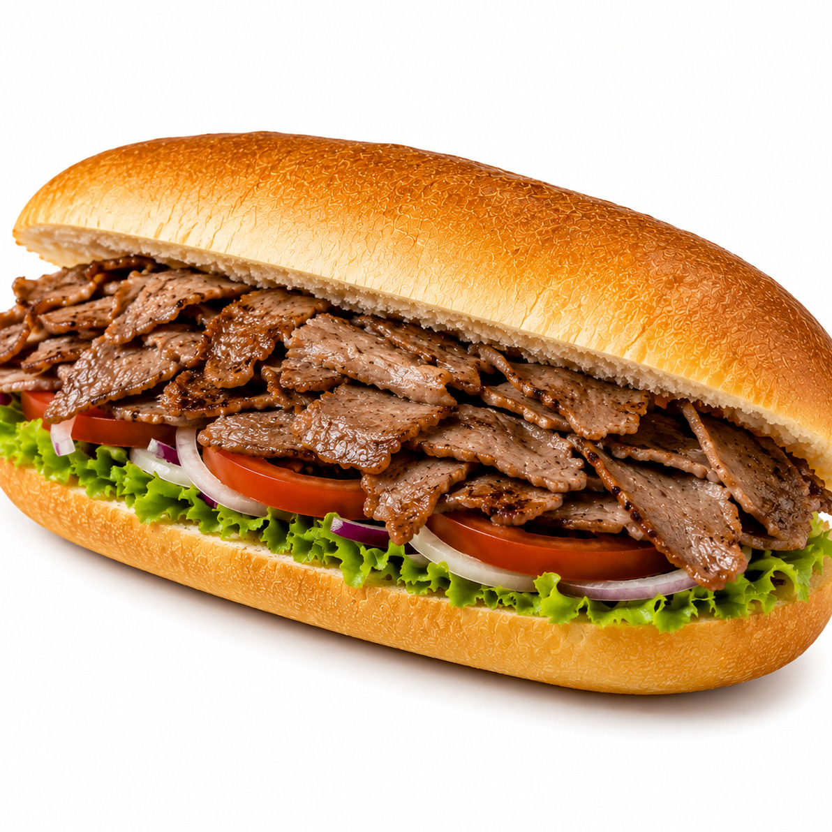 Sandviç Ekmeğine 100 Gr Et Döner
