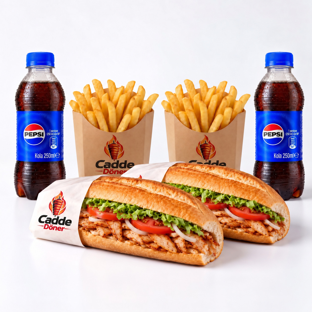 2'li Tam Ekmek Döner Menü