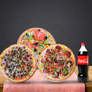 3'lü Kampanya Jo Pizza & İçecek (Küçük Boy)