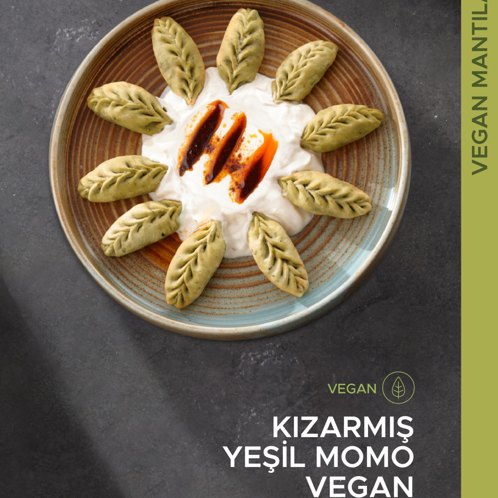 Kızarmış Yeşil Momo (Vegan)