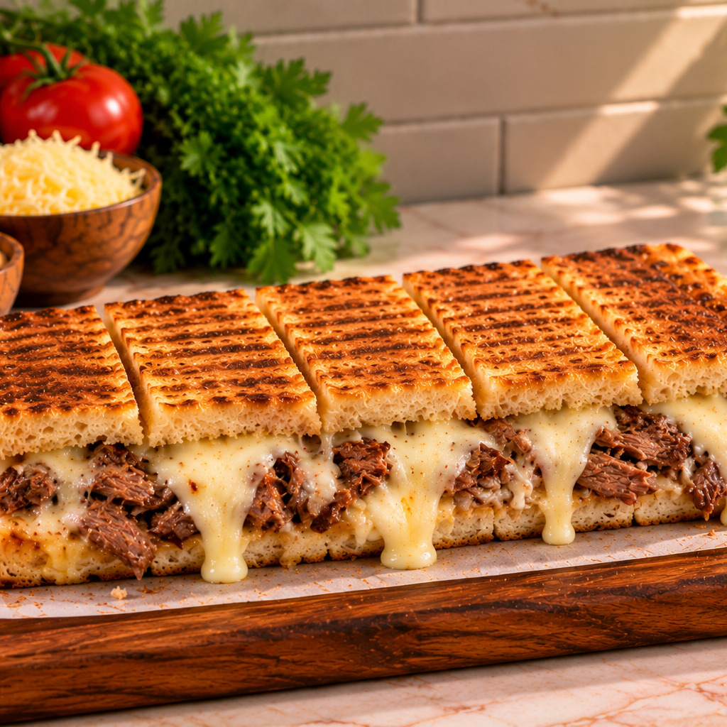 Kavurma Kaşarlı Tost