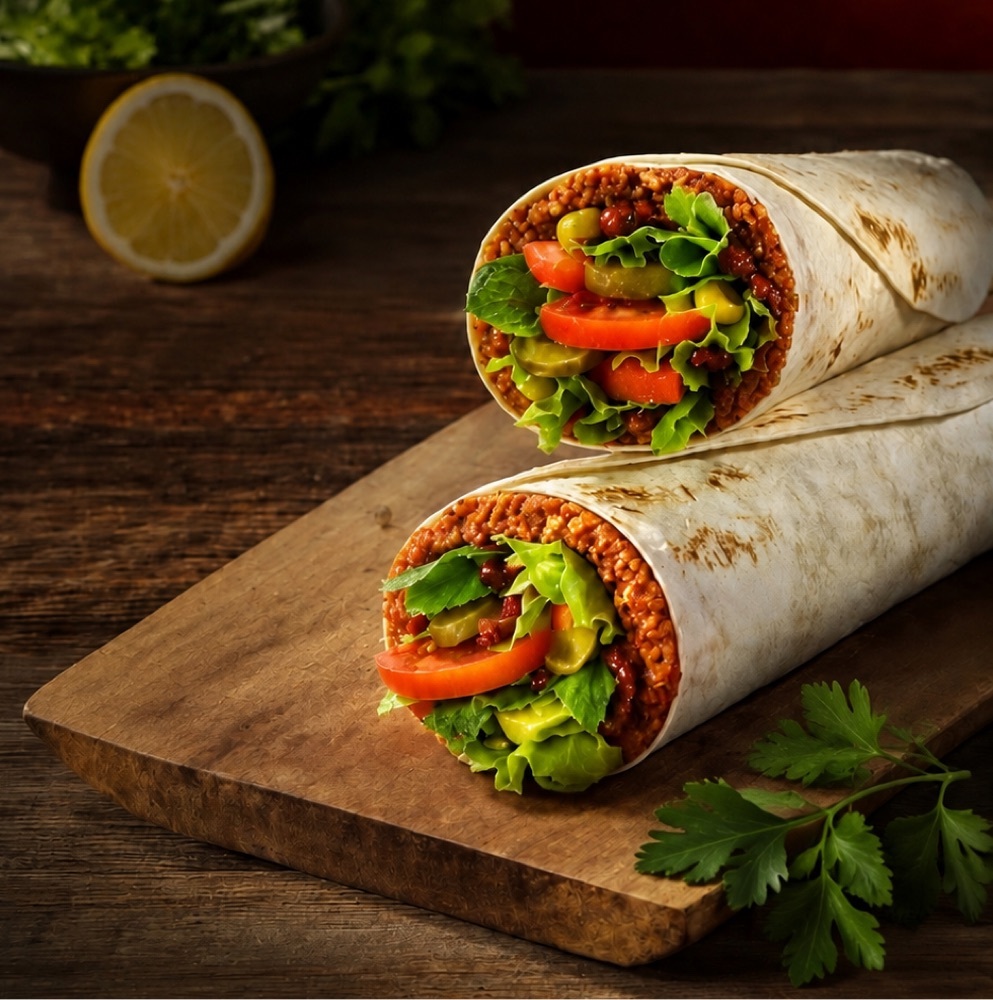Çiğ Köfte Dürüm (125 gr) + İçecek Menü