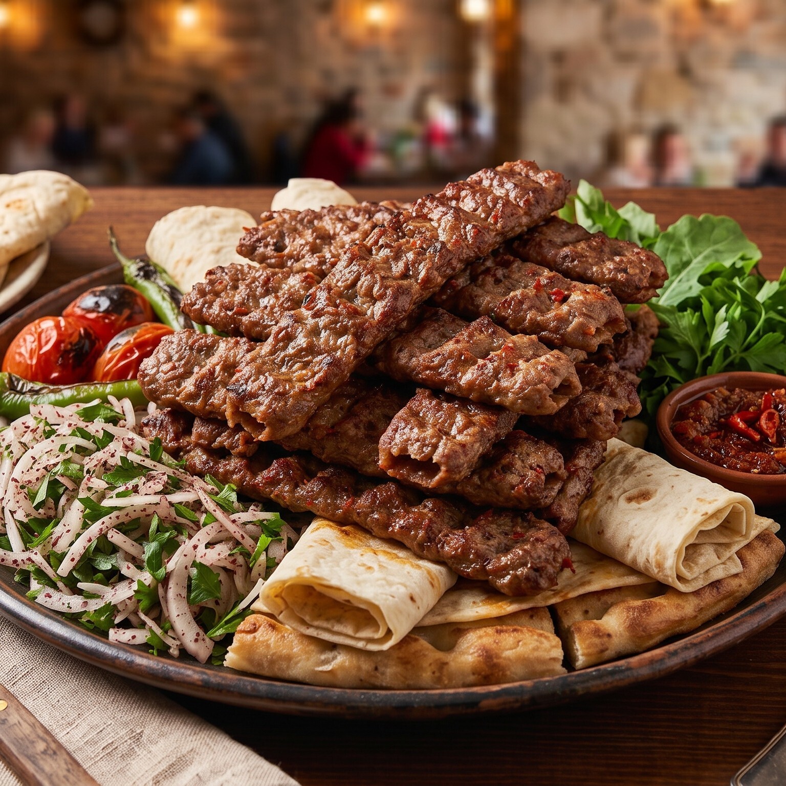 Adana Kebap (1 kg.) Menü