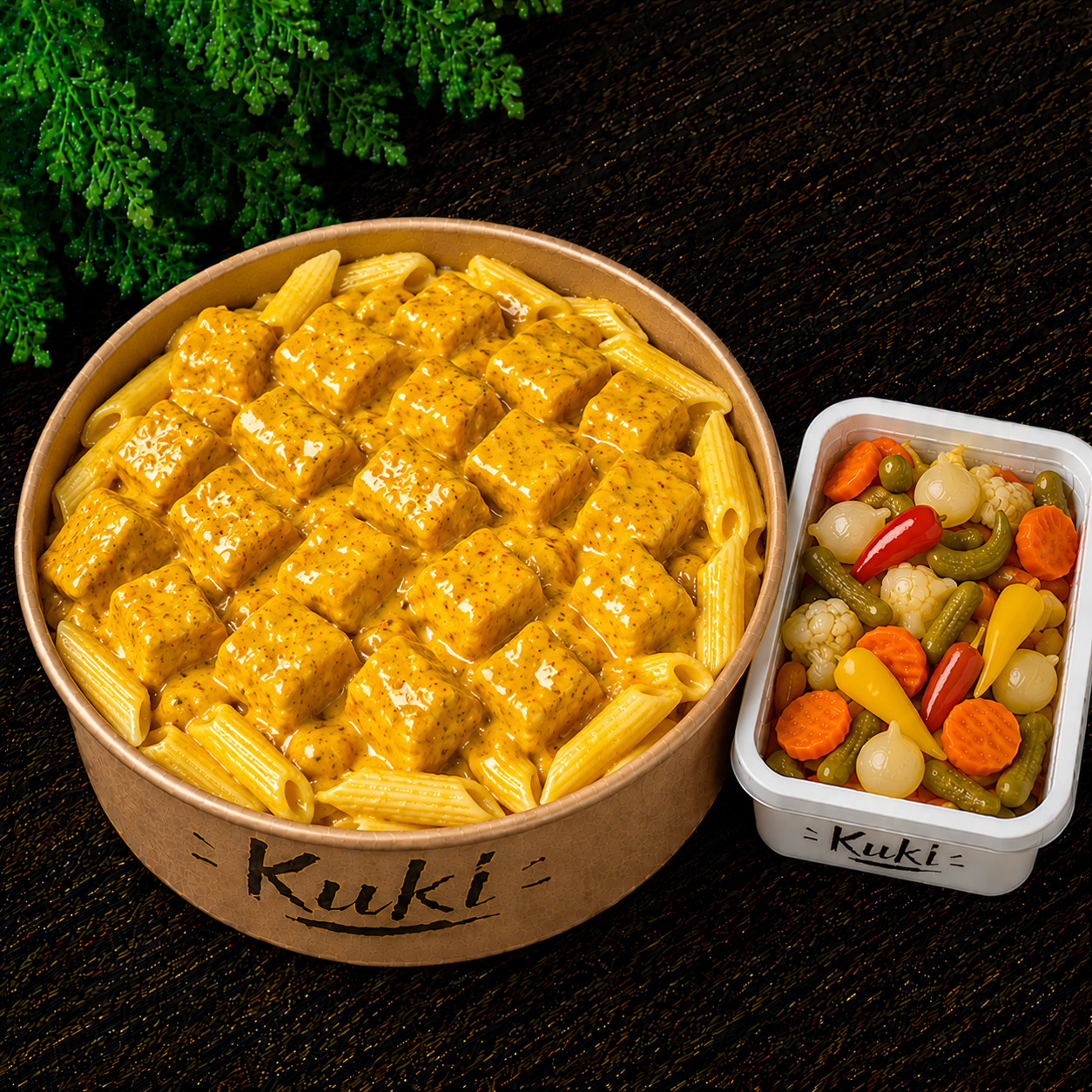 Kuki`nin Cheddar soslu Tavuk makarna toplam 500gr