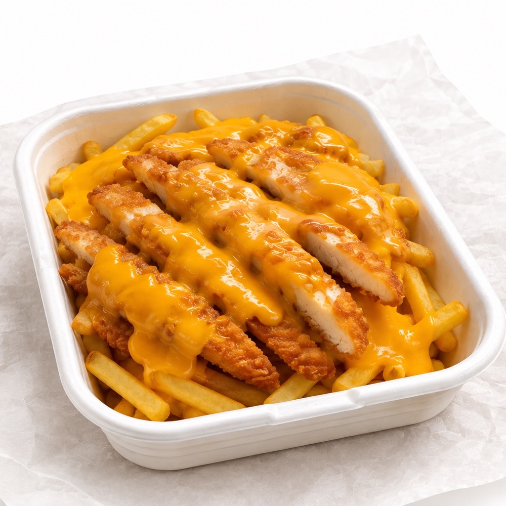 Cheddar Soslu Tavuk Şnitzel