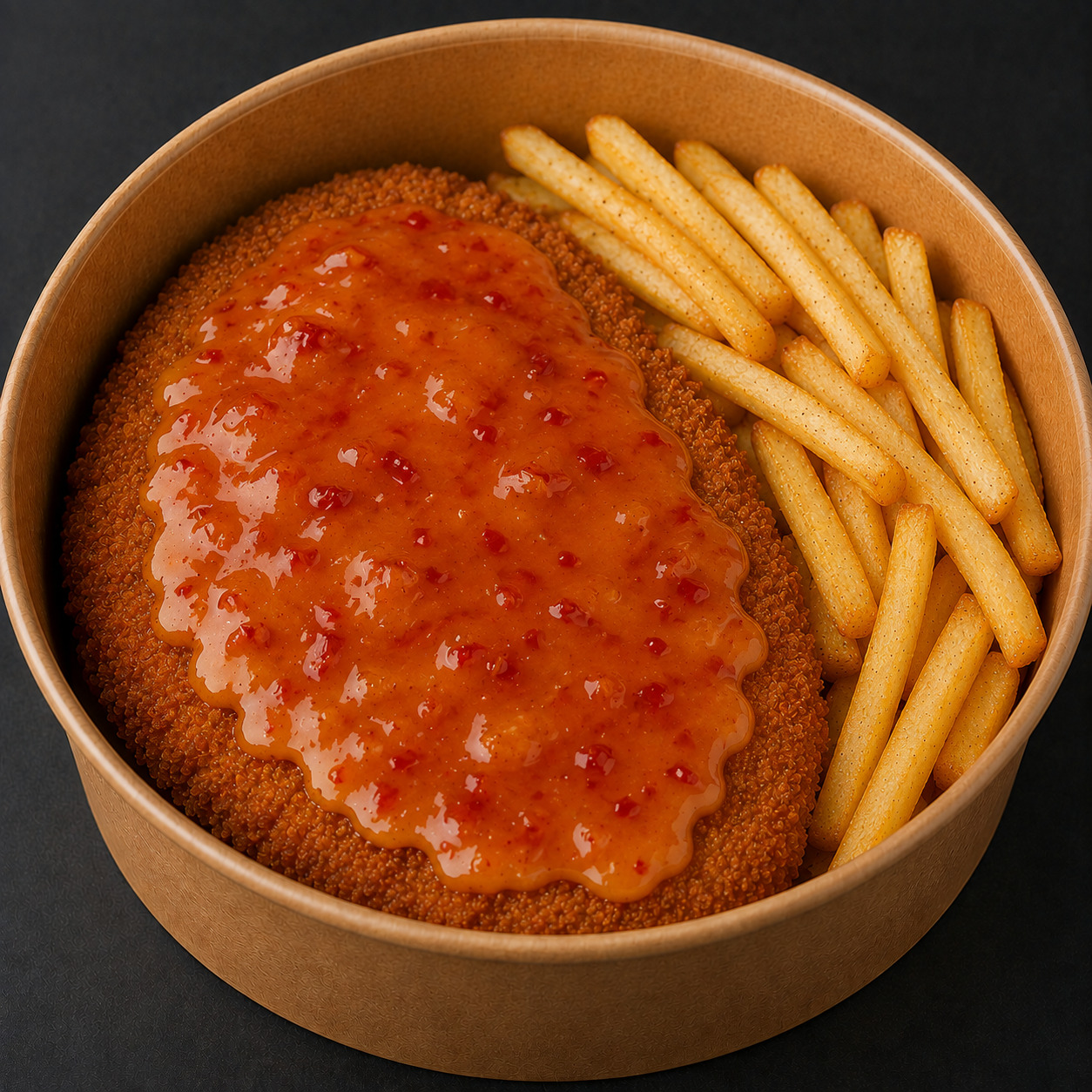 Ev Yapımı Sweet Chili Soslu Şinitzel