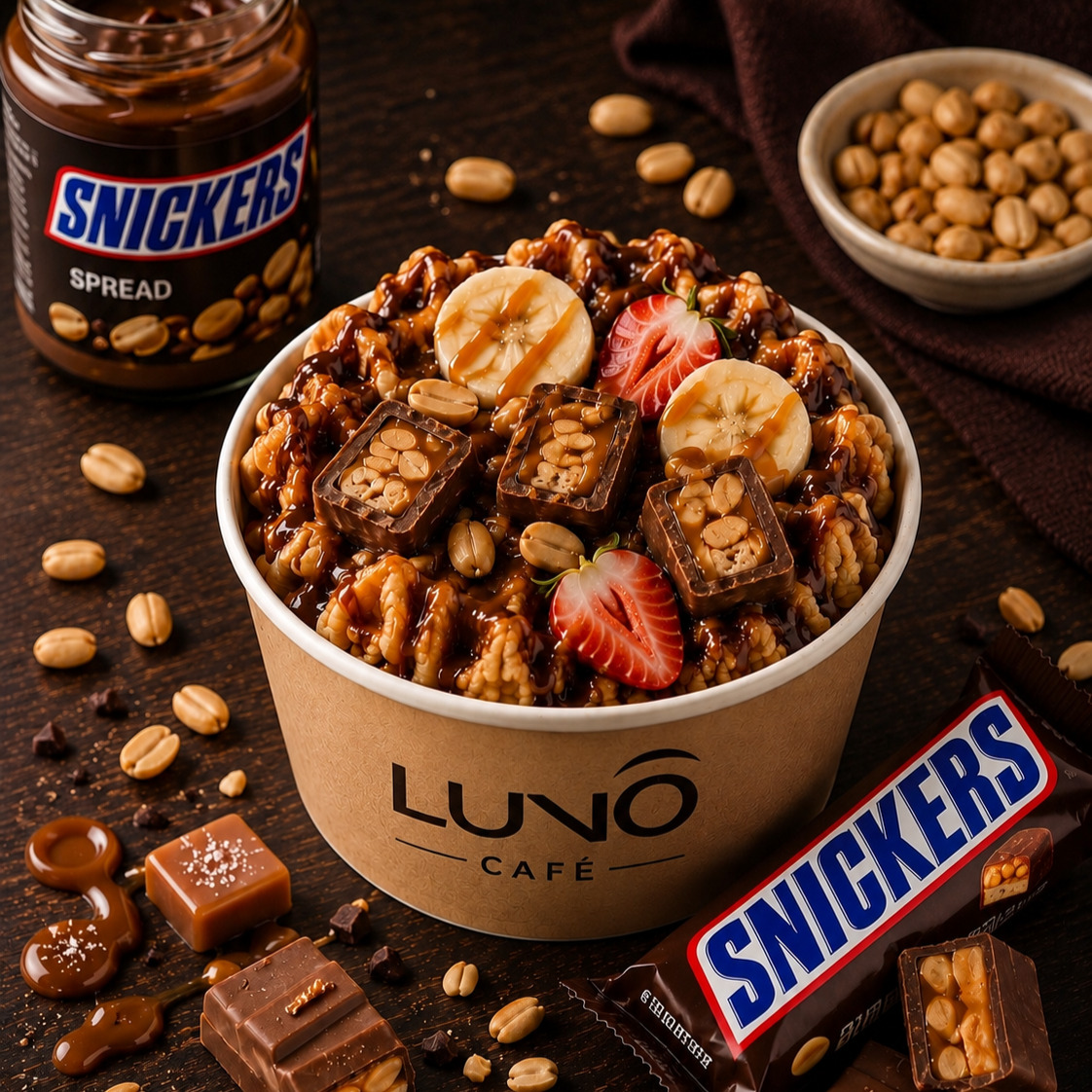 Snickers Bowl Waffle