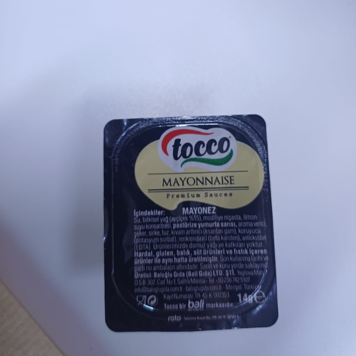14 gr mayonez