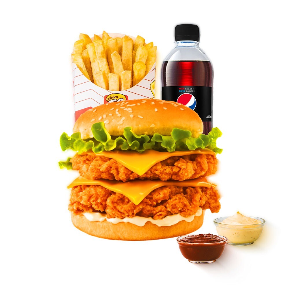 Double Burger Menü