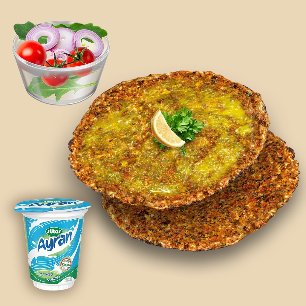 Kıvamında Menü 2 (Cheddarlı + Sade Lahmacun ) - Favori Menü
