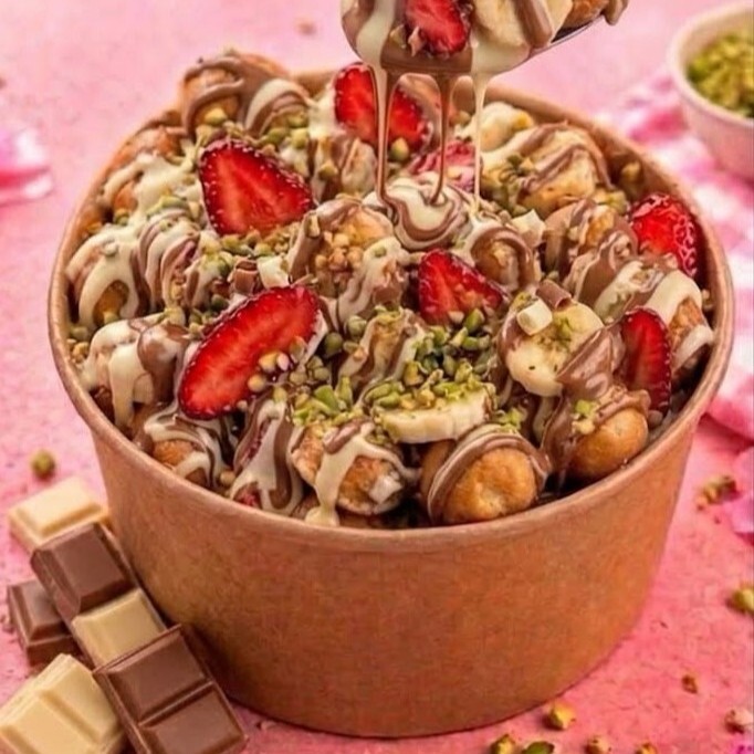 Sütlü Çikolatalı Kova Waffle