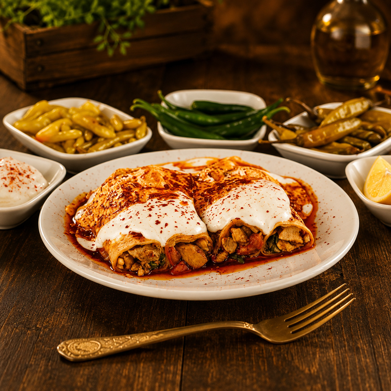 Yarım Yoğurtlu Tavuk Tantuni