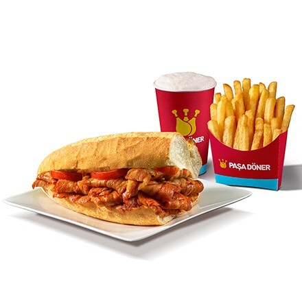 Yarım Ekmek (55 gr.) & Patates Menü
