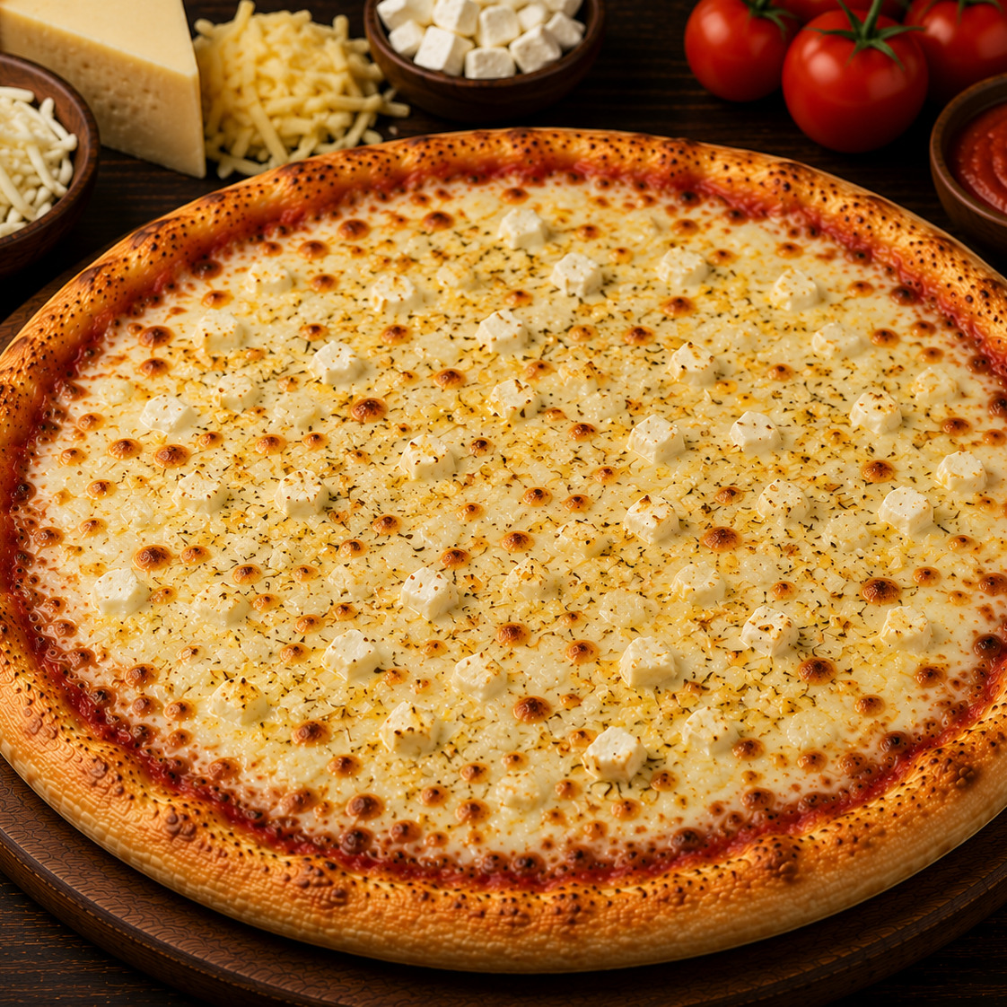 Güzel Dört Peynir Pizza (Orta Boy)