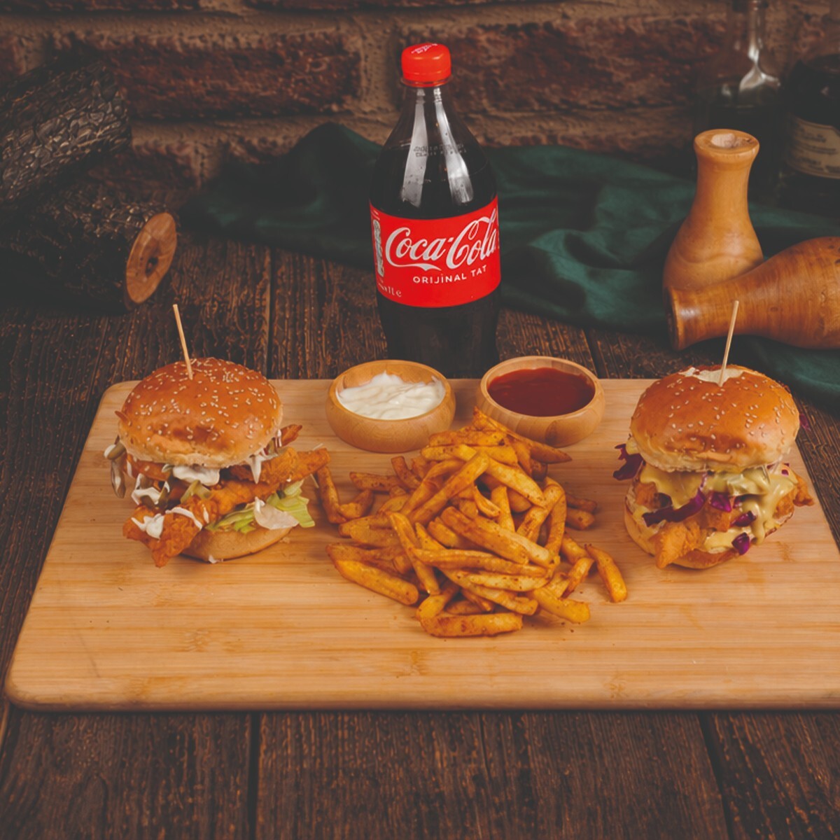 2'li Tavuk Burger Menü