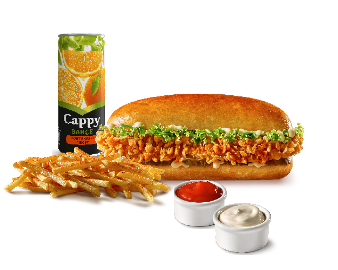 Kid's Cajun Sandviç Menü