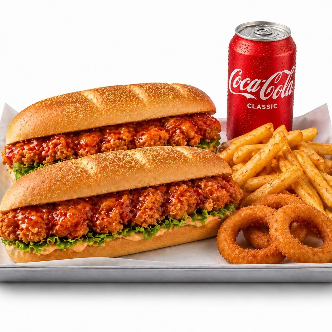 2’li Sweet Chili Cajun Sandwich Coca Cola Menü