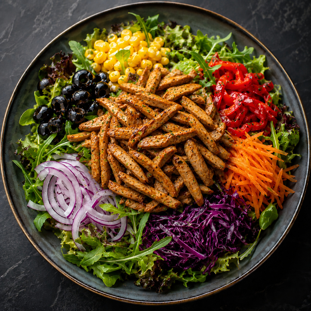 Sweet Chili Tavuklu Salata