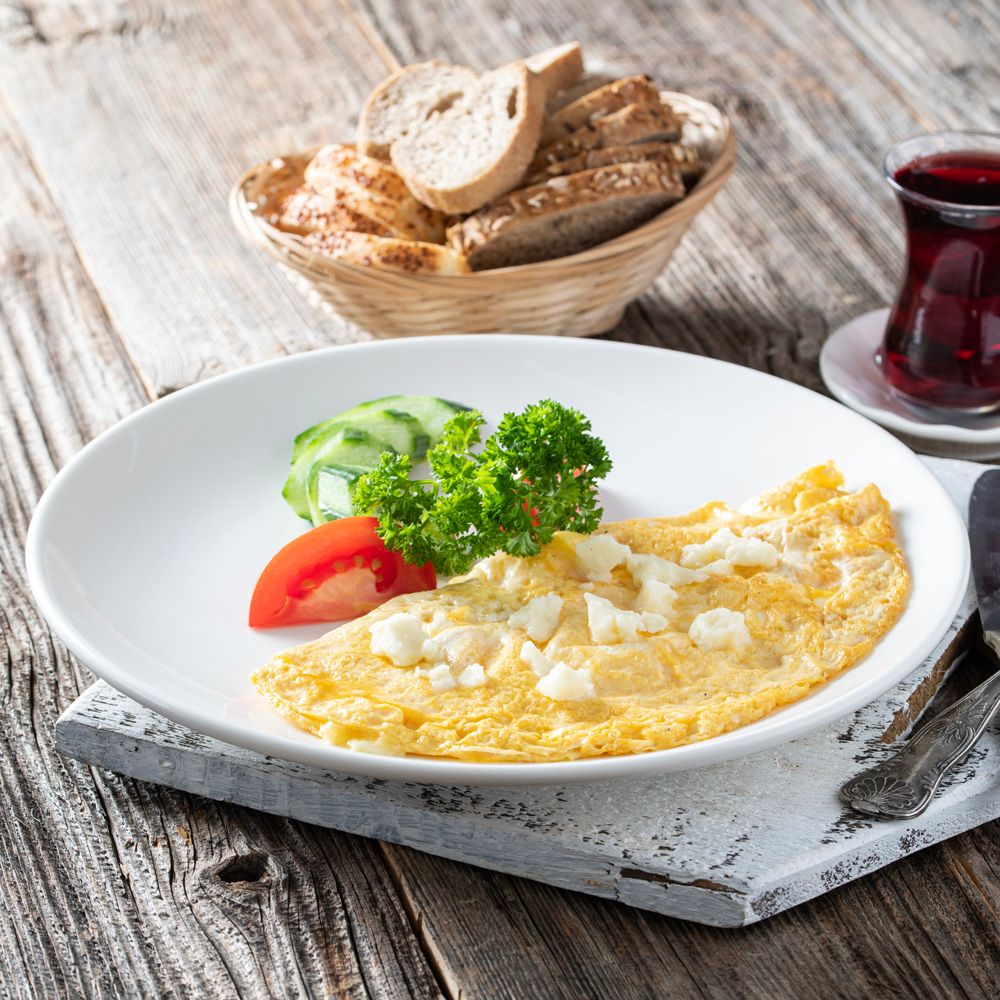Beyaz Peynirli Maydanozlu Omlet