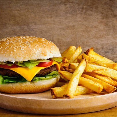 Cheese Burger + Patates Kızartması