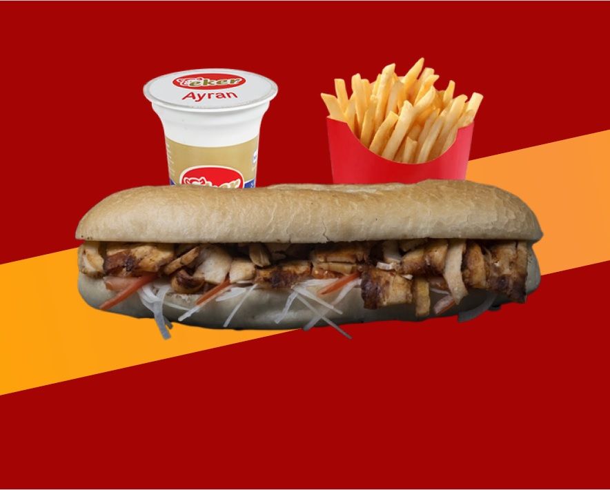 Ekmek Arası Tavuk Döner Menü