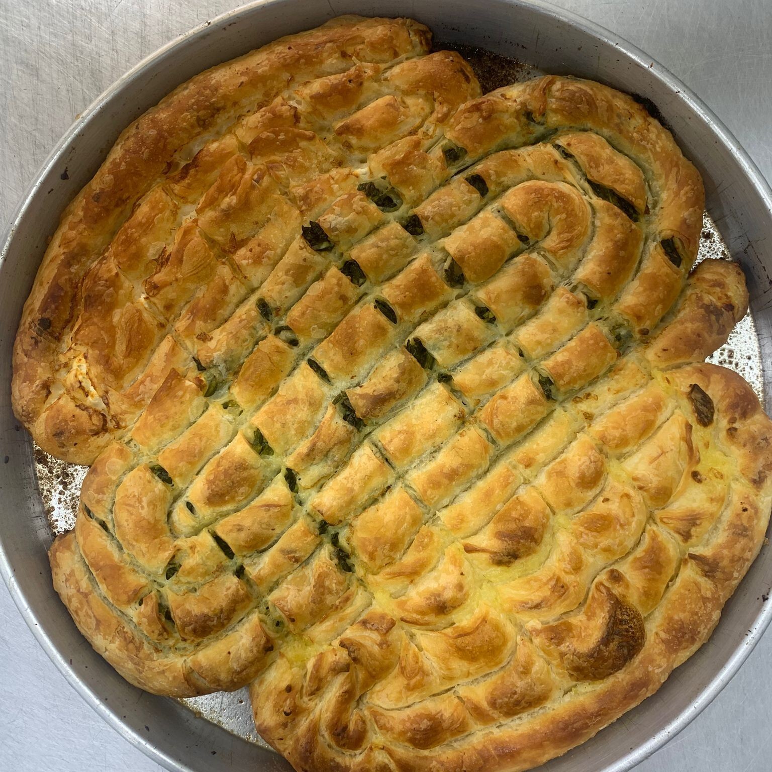 Ispanaklı Patatesli Peynirli Boşnak Böreği 1 Tepsi (2.5 Kg)