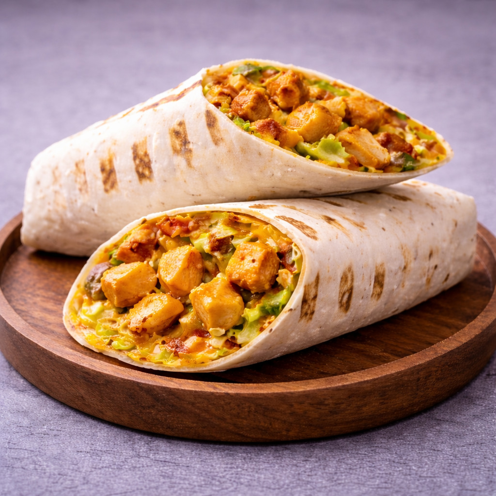 Cheddarlı Tavuk Wrap