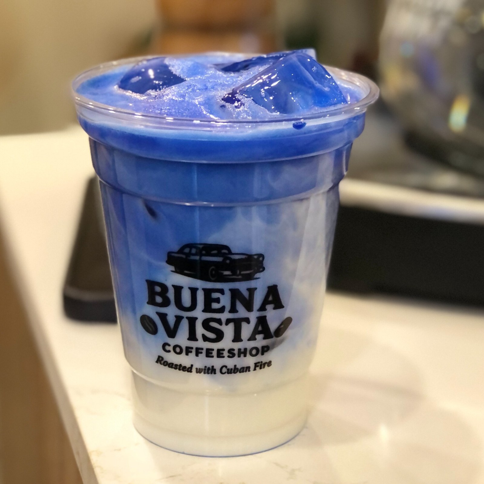 Iced Blue Matcha Latte