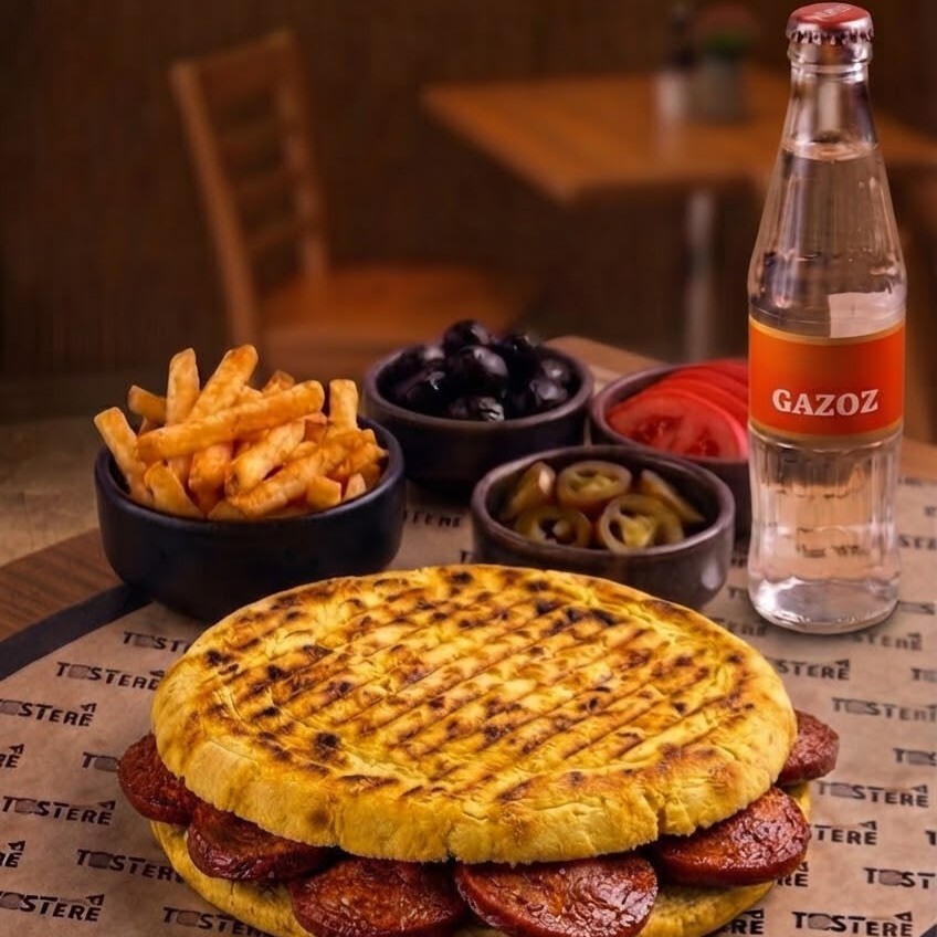 Sucuklu Bazlama Tost menü