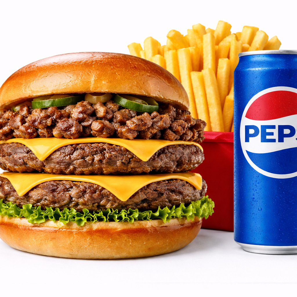 Double Special Burger Menü