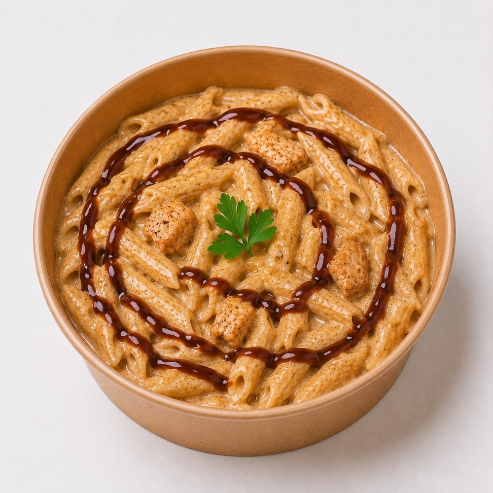 Kremali Barbekü Soslu Tavuklu Makarna
