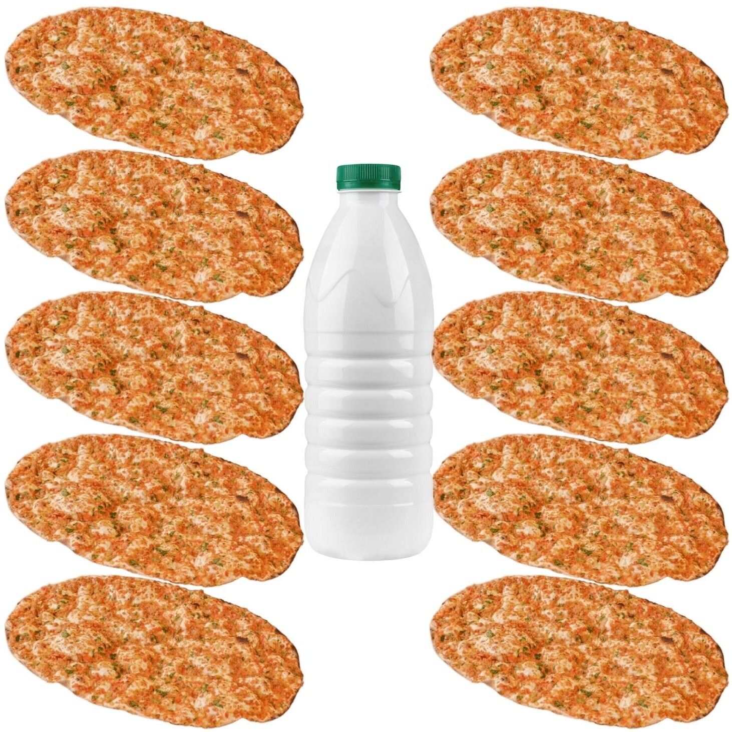 Lahmacun (10 Ad.) + İçecek (1 Lt.)