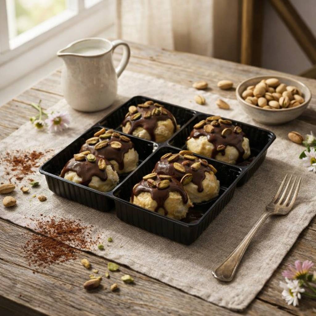 Antep Fıstıklı Profiterol (8 Top)