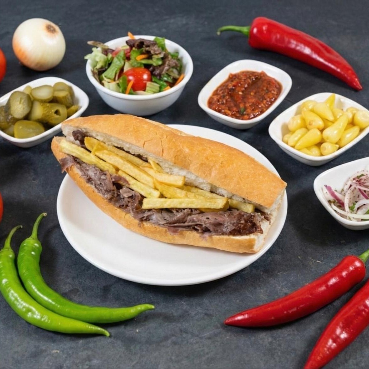 3/4 Ekmek Arası Et Döner 150 Gram