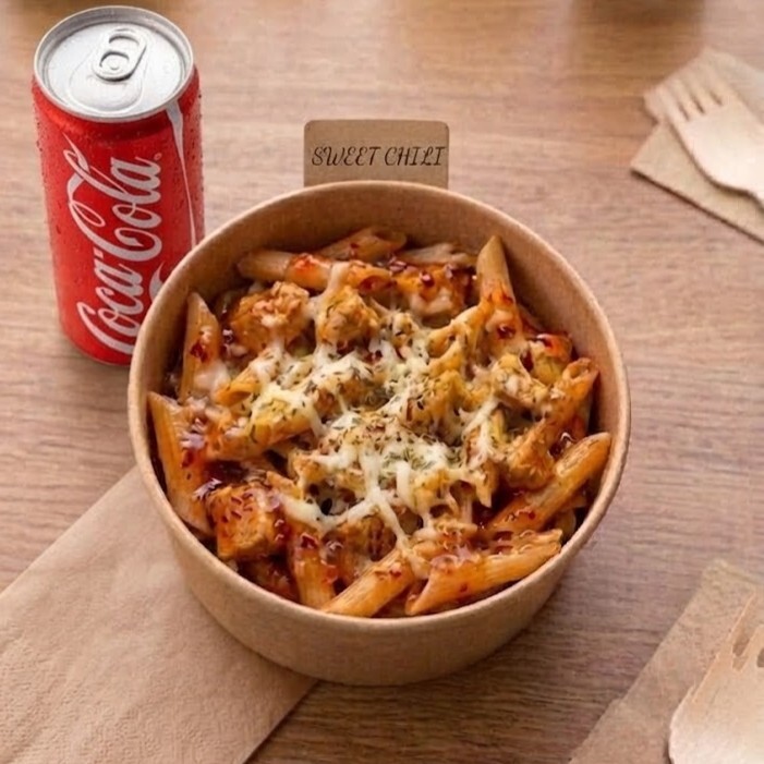 Sweet Chili Soslu Tavuklu Penne + Coca Cola