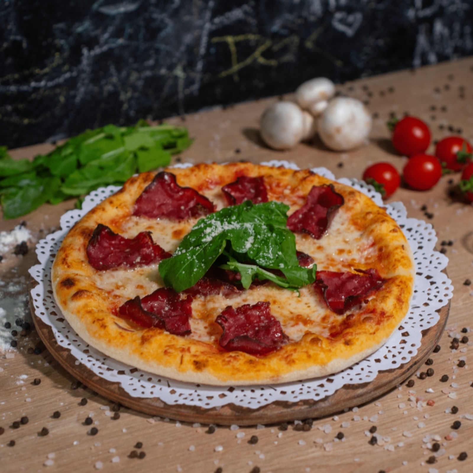 Pastırmalı Pizza (Orta)