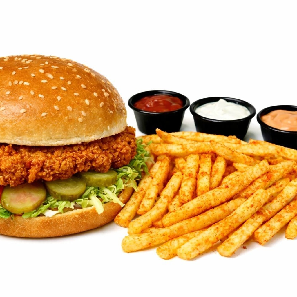 Çedarlı Tavuk Burger+coca cola 330ml