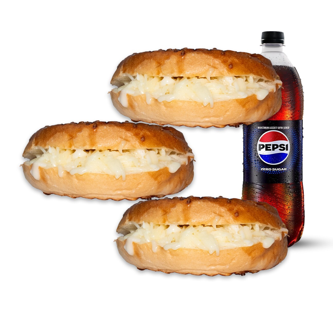 3'lü Kaşarlı Tost Menü